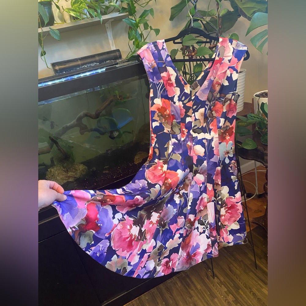 Watercolor Floral Dress